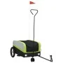 Remolque para bicicleta hierro negro y verde 30 kg by , Bicycle trailers - Ref: Foro24-94060, Price: 83,55 €, Discount: %