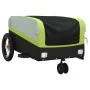 Remolque para bicicleta hierro negro y verde 30 kg by , Bicycle trailers - Ref: Foro24-94060, Price: 83,55 €, Discount: %