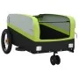 Remolque para bicicleta hierro negro y verde 30 kg by , Bicycle trailers - Ref: Foro24-94060, Price: 83,55 €, Discount: %