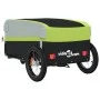 Remolque para bicicleta hierro negro y verde 30 kg by , Bicycle trailers - Ref: Foro24-94060, Price: 83,55 €, Discount: %