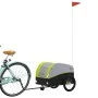 Remolque para bicicleta hierro negro y verde 30 kg by , Bicycle trailers - Ref: Foro24-94144, Price: 96,38 €, Discount: %
