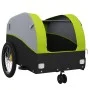 Remolque para bicicleta hierro negro y verde 30 kg by , Bicycle trailers - Ref: Foro24-94144, Price: 96,38 €, Discount: %