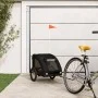 Fahrradanhänger für Haustiere, Eisen, Oxford-Gewebe, schwarz von , Kinderwagen für Haustiere - Ref: Foro24-93968, Preis: 105,...