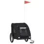 Remolque de bicicleta mascotas hierro tela Oxford negro by , pet strollers - Ref: Foro24-93968, Price: 104,45 €, Discount: %