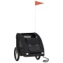 Remolque de bicicleta mascotas hierro tela Oxford negro by , pet strollers - Ref: Foro24-93968, Price: 104,45 €, Discount: %