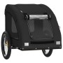 Fahrradanhänger für Haustiere, Eisen, Oxford-Gewebe, schwarz von , Kinderwagen für Haustiere - Ref: Foro24-93968, Preis: 105,...