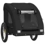 Remolque de bicicleta mascotas hierro tela Oxford negro by , pet strollers - Ref: Foro24-93968, Price: 104,45 €, Discount: %