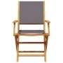 Set de comedor de jardín 7 pzas tela madera maciza antracita by , Garden sets - Ref: Foro24-3281713, Price: 461,24 €, Discoun...