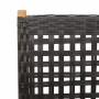 Set de comedor de jardín 7 pzas ratán PE madera acacia negro by , Garden sets - Ref: Foro24-3281730, Price: 809,57 €, Discoun...