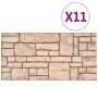 3D Wandpaneele Ziegelstein-Design 10 Stück EPS beige von , Wandverkleidung - Ref: Foro24-147206, Preis: 192,49 €, Rabatt: %