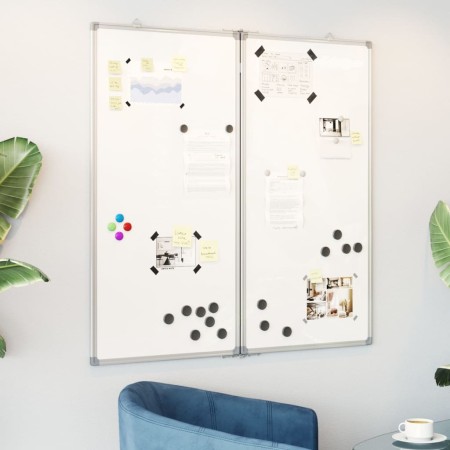 Pizarra magnética plegable aluminio 100x100x1,7 cm by , Exhibition panels - Ref: Foro24-4005354, Price: 63,30 €, Discount: %