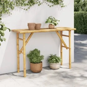 Mesa consola de bambú 115x39x75 cm by , console tables - Ref: Foro24-368041, Price: 76,29 €, Discount: %