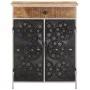 Aparador de madera de mango rugosa y hierro 60x35x75 cm de vidaXL, Aparadores - Ref: Foro24-323736, Precio: 178,04 €, Descuen...