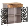 Rough mango wood and iron sideboard 60x35x75 cm by vidaXL, Sideboards - Ref: Foro24-323736, Price: 180,13 €, Discount: %