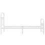 Estructura cama metal con cabecero y pie cama blanca 80x200 cm de , Camas y somieres - Ref: Foro24-376658, Precio: 92,27 €, D...