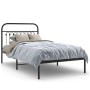 Bettgestell mit schwarzem Metallkopfteil 100x200 cm von , Betten und Lattenroste - Ref: Foro24-376595, Preis: 101,04 €, Rabat...