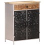 Rough mango wood and iron sideboard 60x35x75 cm by vidaXL, Sideboards - Ref: Foro24-323736, Price: 180,13 €, Discount: %