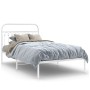 Metallbettgestell mit weißem Kopfteil 107x203 cm von , Betten und Lattenroste - Ref: Foro24-376645, Preis: 88,81 €, Rabatt: %