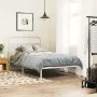 Metallbettgestell mit weißem Kopfteil 107x203 cm von , Betten und Lattenroste - Ref: Foro24-376645, Preis: 87,41 €, Rabatt: %