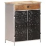 Aparador de madera de mango rugosa y hierro 60x35x75 cm de vidaXL, Aparadores - Ref: Foro24-323736, Precio: 178,04 €, Descuen...