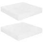 Schwebendes Wandregal, 2 Stück, glänzendes weißes MDF, 23 x 23,5 x 3,8 cm von vidaXL, Regale und Regale - Ref: Foro24-323740,...