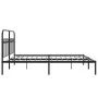 Bed frame with black metal headboard 183x213 cm by , Beds and slatted bases - Ref: Foro24-376605, Price: 132,63 €, Discount: %