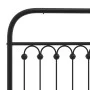 Bed frame with black metal headboard 183x213 cm by , Beds and slatted bases - Ref: Foro24-376605, Price: 132,63 €, Discount: %