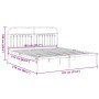 Bed frame with black metal headboard 183x213 cm by , Beds and slatted bases - Ref: Foro24-376605, Price: 134,79 €, Discount: %