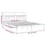 Bed frame with black metal headboard 183x213 cm by , Beds and slatted bases - Ref: Foro24-376605, Price: 132,63 €, Discount: %