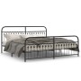 Estructura de cama cabecero y estribo metal negro 193x203 cm de , Camas y somieres - Ref: Foro24-376624, Precio: 167,83 €, De...