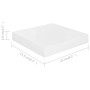 Floating wall shelf 2 pcs glossy white MDF 23x23.5x3.8cm by vidaXL, Shelves and shelves - Ref: Foro24-323740, Price: 25,03 €,...