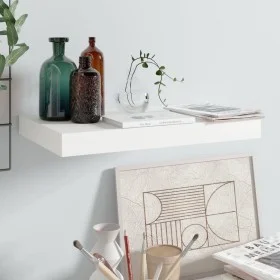 Floating wall shelf glossy white MDF 40x23x3.8 cm by vidaXL, Shelves and shelves - Ref: Foro24-323742, Price: 20,53 €, Discou...