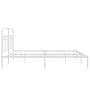 Metallbettgestell mit weißem Kopfteil 183x203 cm von , Betten und Lattenroste - Ref: Foro24-376653, Preis: 108,34 €, Rabatt: %