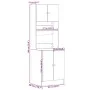Küchenmöbel aus weißem Ingenieurholz 60x50x180 cm von , Küchenschränke - Ref: Foro24-3276637, Preis: 187,84 €, Rabatt: %