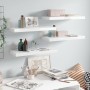 Floating wall shelf 4 pcs glossy white MDF 60x23.5x3.8cm by vidaXL, Shelves and shelves - Ref: Foro24-323750, Price: 63,94 €,...