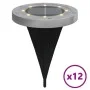 Solarleuchten für den Gartenboden mit Erdspieß in warmweißem Weiß, 12 Stück. von , Außenbeleuchtung - Ref: Foro24-4008201, Pr...