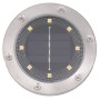 Solarleuchten für den Gartenboden mit Erdspieß in warmweißem Weiß, 12 Stück. von , Außenbeleuchtung - Ref: Foro24-4008201, Pr...