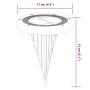 Luces solares suelo jardín con pico tierra blanco cálido 12 uds by , Outdoor lighting - Ref: Foro24-4008201, Price: 46,56 €, ...
