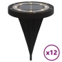 Solarleuchten für den Gartenboden mit Erdspieß in warmweißem Weiß, 12 Stück. von , Außenbeleuchtung - Ref: Foro24-4008203, Pr...