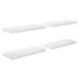Floating wall shelf 4 pcs glossy white MDF 60x23.5x3.8cm by vidaXL, Shelves and shelves - Ref: Foro24-323750, Price: 62,75 €,...