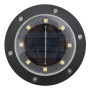 Solarleuchten für den Gartenboden mit Erdspieß in warmweißem Weiß, 12 Stück. von , Außenbeleuchtung - Ref: Foro24-4008203, Pr...