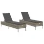 Tumbonas con cojines 2 unidades ratán sintético gris von , Liegen - Ref: Foro24-3261589, Preis: 282,17 €, Rabatt: %