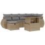 Set sofás de jardín 7 piezas y cojines ratán sintético beige by , Garden sets - Ref: Foro24-3275139, Price: 488,85 €, Discoun...