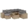 Set de sofás de jardín y cojines 8 piezas ratán sintético beige by , Garden sets - Ref: Foro24-3275319, Price: 556,68 €, Disc...