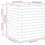 Jardinera de madera maciza de pino 40x40x46 cm by , Pots and planters - Ref: Foro24-3282399, Price: 83,47 €, Discount: %