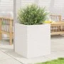 Massive weiße Kiefernholz-Pflanzschale 40x40x46 cm von , Töpfe und Pflanzgefäße - Ref: Foro24-3282400, Preis: 99,44 €, Rabatt: %