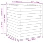 Massive weiße Kiefernholz-Pflanzschale 40x40x46 cm von , Töpfe und Pflanzgefäße - Ref: Foro24-3282400, Preis: 100,73 €, Rabat...