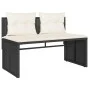 Juego de sofás jardín 4 pzas con cojines ratán sintético negro by , Garden sets - Ref: Foro24-4003878, Price: 277,56 €, Disco...