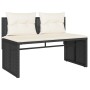 Juego de sofás jardín 4 pzas con cojines ratán sintético negro by , Garden sets - Ref: Foro24-4003878, Price: 277,16 €, Disco...
