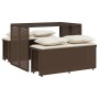 Set comedor de jardín 3 piezas y cojines ratán sintético marrón by , Garden sets - Ref: Foro24-4003903, Price: 246,01 €, Disc...